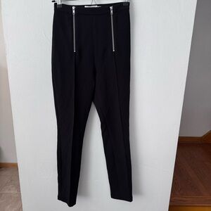 NWT & Other Stories black zip front detail dressy pant Size 4